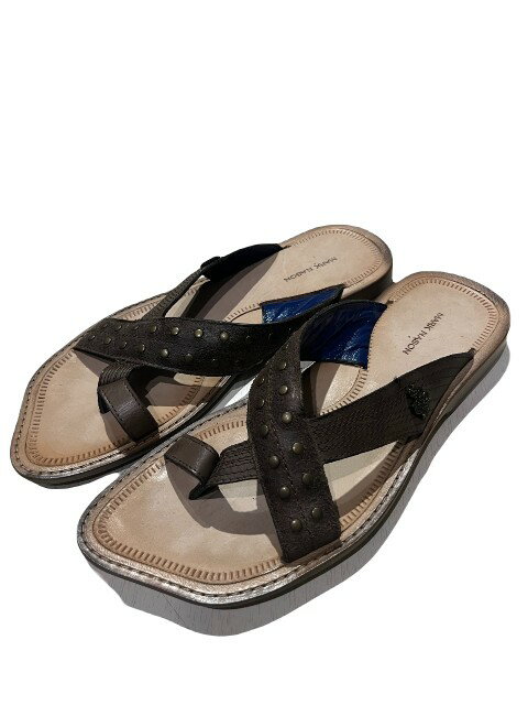 MARK NASON/マークネーソンレザーサンダル　d.brown