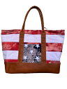 HERITAGE LEATHER ヘリテイジレザーWASHED FLAG×HOMERUN LEATHER TOTO BAG