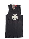 A＆GエーアンドジーMEN'S RIB TANKTOP　-ロゴ・クロス-[Black]