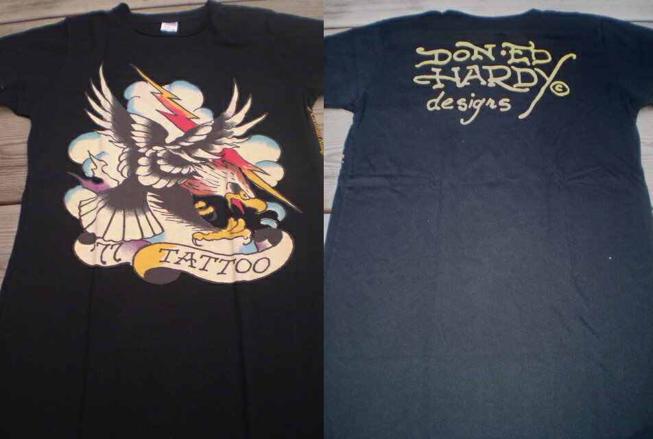 ED MARDYS/S TEE[77 EAGLE/BLACK]エドハーディーTシャツ