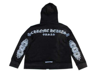 CHROME HEARTSクロムハーツUSAジップパーカーblack