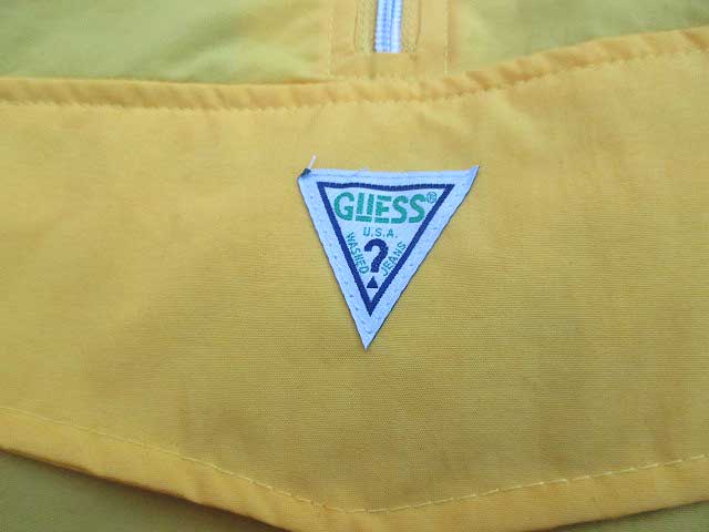 GUESS GREEN LABELゲスグリーンレーベルGUESS ANORACK JACKET yellow