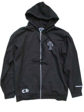 CHROME HEARTSクロムハーツ裏サーマルなしジップパーカー FLC black