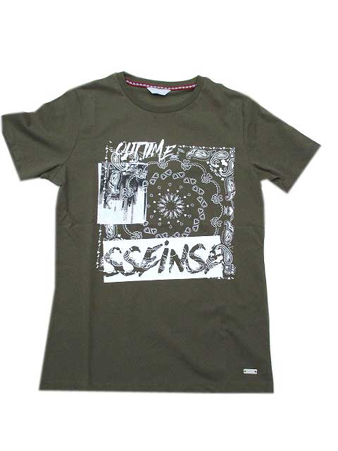 SSEINSEセンスペイズリープリントTシャツolive