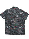 HOUSTONアロハシャツこい black(4)