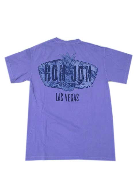 RONJONロンジョンVINTAGE MAP Tシャツ　ラベンダー