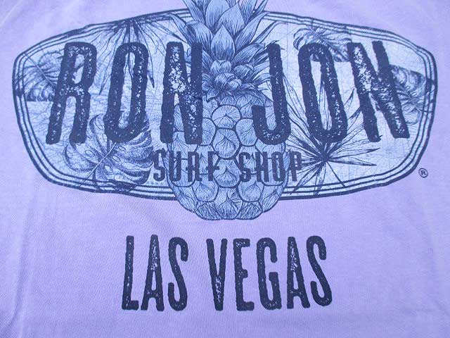 RONJONロンジョンVINTAGE MAP Tシャツ　ラベンダー