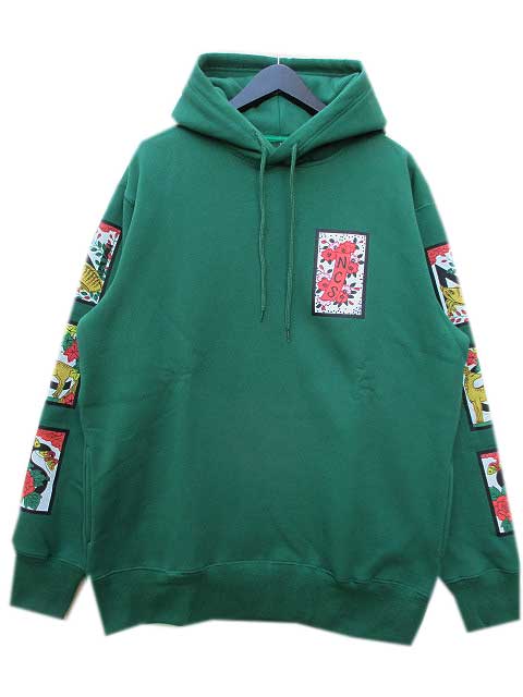 NCS NOT COMMON SENSEノットコモンセンスJAPANESE PLAYING HOODIE green