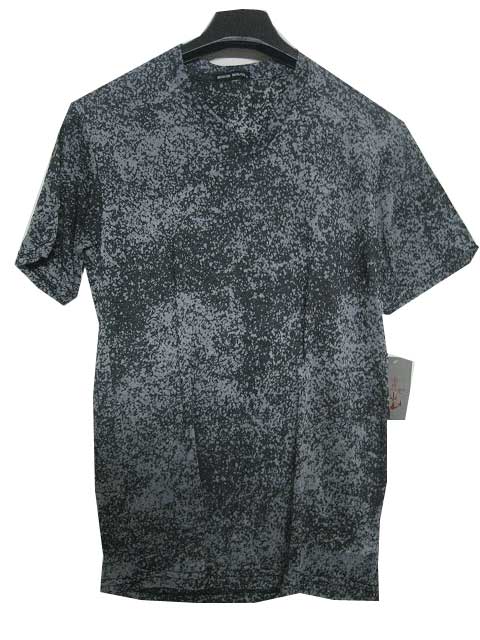 BROKEN ENGLISH/ブロークン・イングリッシュ総柄 バーンアウト加工Tシャツ