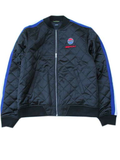 KONUS BRANDコーナスQUILTED SATIN JACKET black KONUS BRANDコーナスQUILTED SATIN JACKET black