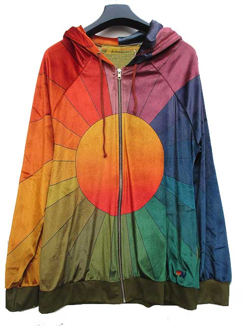 楽天AMERICAN　DREAMAVIATOR NATIONアビエーターネーションRainbow Sunburst Velvet - Zip Hoodie