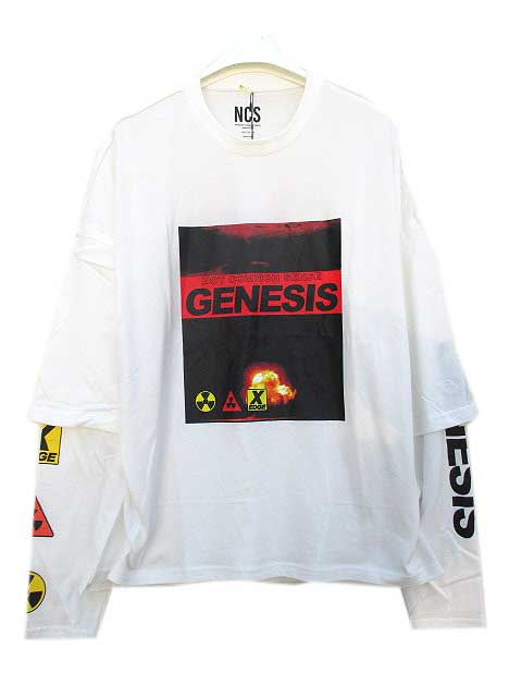 NCS NOT COMMON SENSEノットコモンセンスGENEESIS LAYERED L/S TEE　white