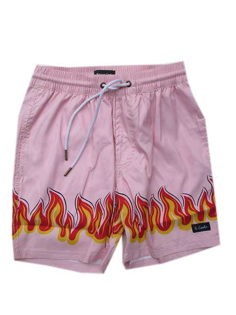 BARNEY COOLSバーニークールスPOOLSIDE 17" SHORT PINK FLAMES