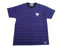 GUESS GREEN LABELゲスグリーンレーベルBorder Tee Black x Purple