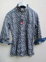influenceインフルエンスLIFE 襟ワイヤーシャツNAVY(4)