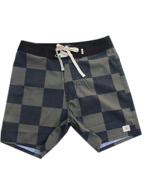 THRILLSスリルズCHECK ボードショーツarmy green yardage