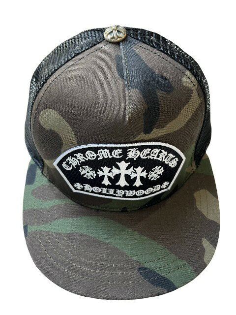 CHROME HEARTSクロムハーツROCKER ARCH PATCHトラッカーキャップ　CAP CAMO帽子