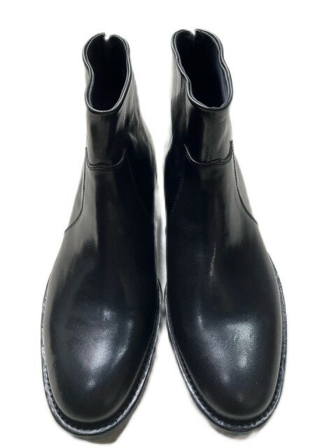 HTC LosangelesエイチティーシーOFFICER ZIP BOOTS バックジップブーツ　black