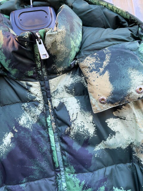 A/XアルマーニエクスチャンジCAMO PUFFER JKT 袖脱着式　green