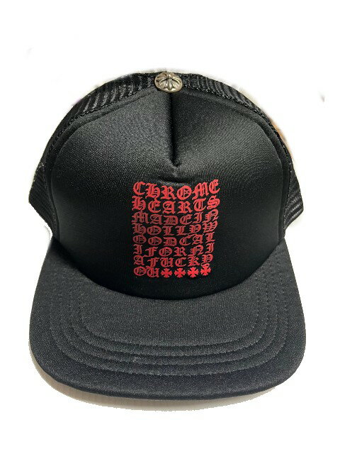 CHROME HEARTSクロムハーツmade in Hollywoodトラッカーキャップ　CAP black帽子