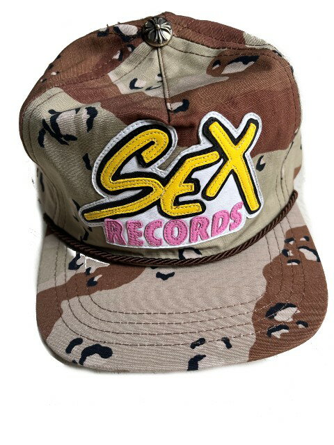 クロムハーツ CHROME HEARTS クロムハーツ Matty Boy Sex Records 5 Panel Hat Camo帽子 CAP