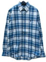 POLO RALPH LAUREN/ラルフローレンフランネルボタンダウンチェックシャツ white/blue(4)
