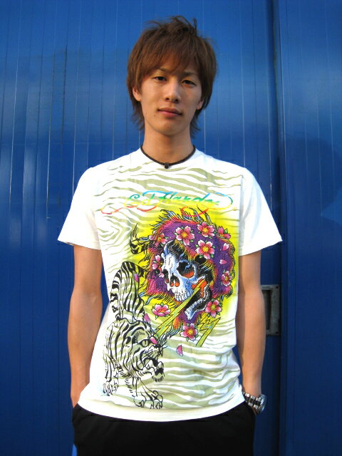 乐天商城 - ED HARDY / DESCRIPTION B GHOST TEE ラインストーン付き