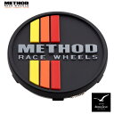 Method Race Wheels メソッド ホイール Center Cap センターキャップ クラシックストライプ スナップイン Black(2)