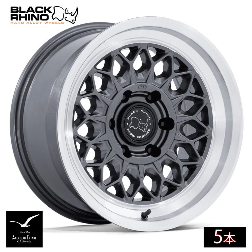 乐天商城 - BLACK RHINO ブラックライノ ホイール BR034 GRAZ | GLOSS GUNMETAL W/ MACHINED LIP ( 5本 )