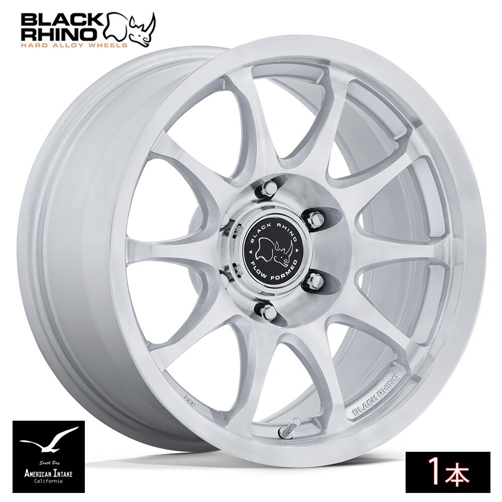 乐天商城 - BLACK RHINO ブラックライノ ホイール BR038 RONIN | GLOSS SILVER W/ MACHINED FACE ( 1本 )