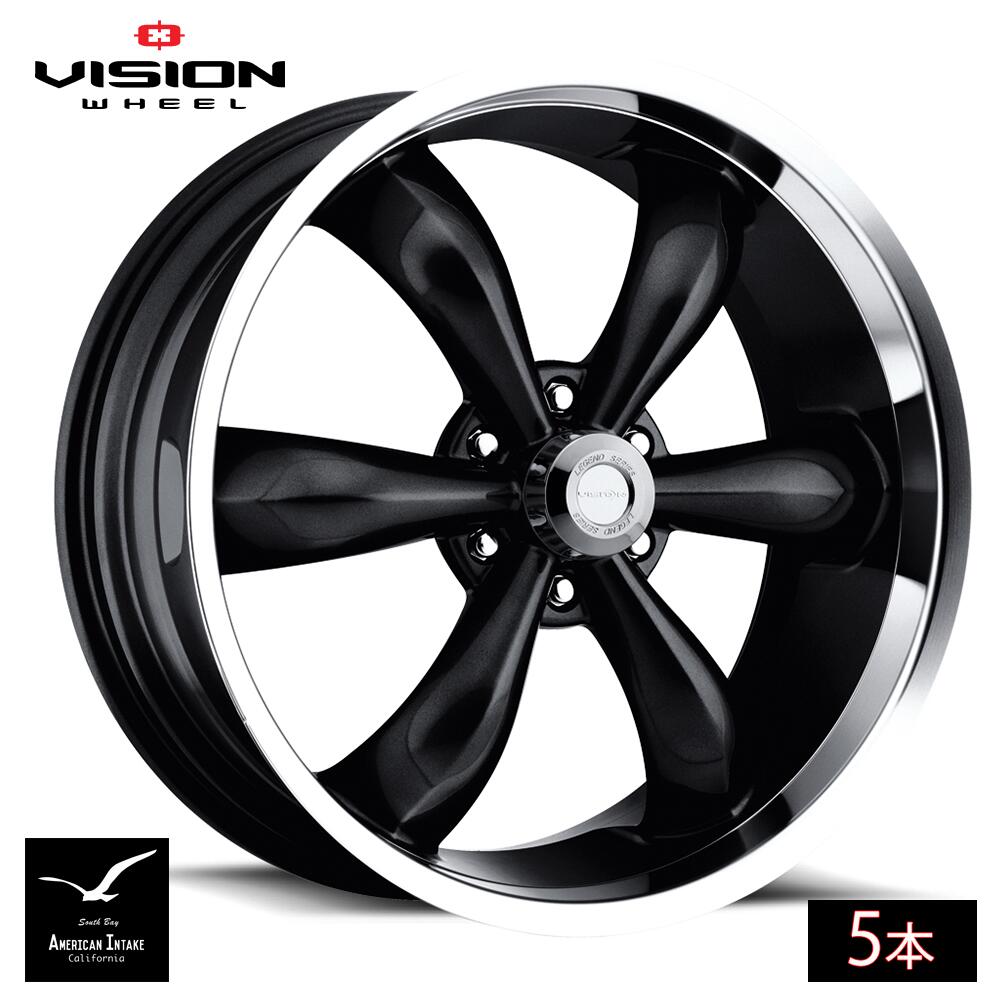 Vision Wheel ビジョンホイール 142 Legend 6 | Gloss Black Machined Lip ( 5本 )