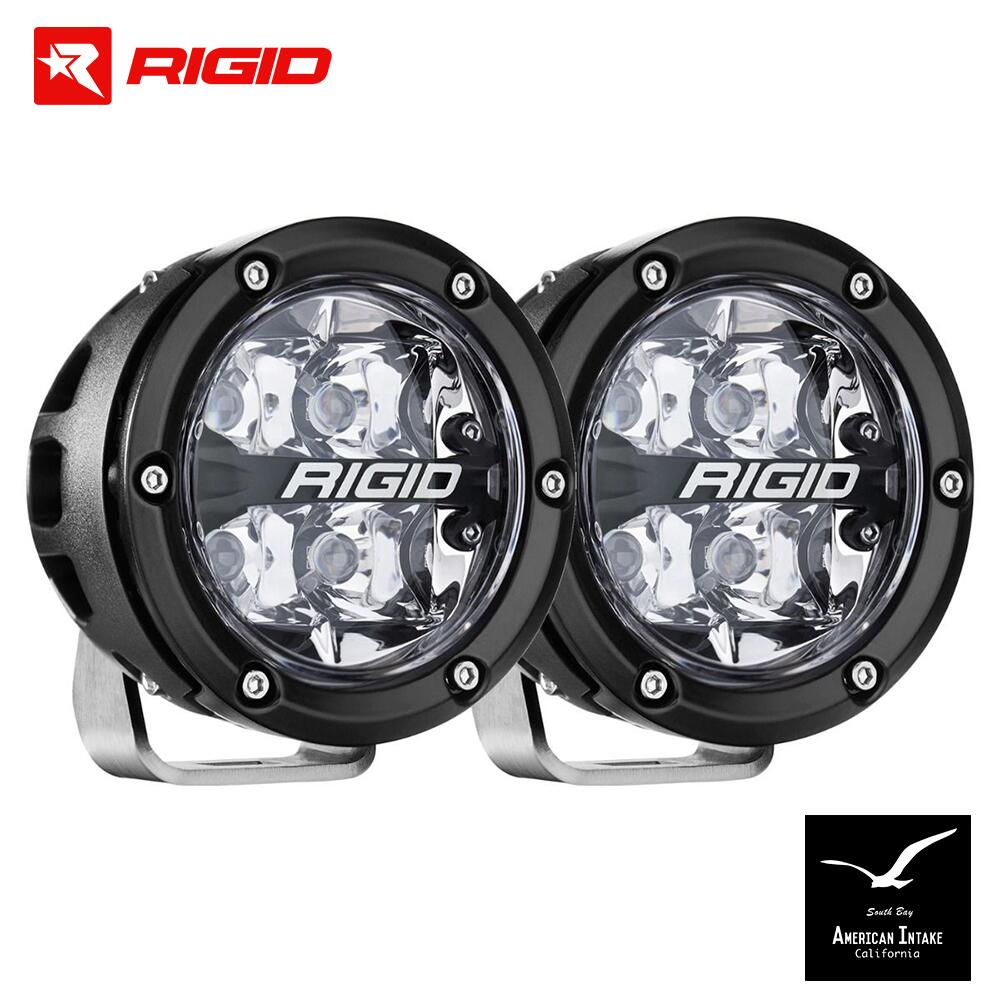 Rigid Industries リジッド 360シリーズ RGBW 4インチ スポットオプティック ライト（RGBWバックライト搭載）