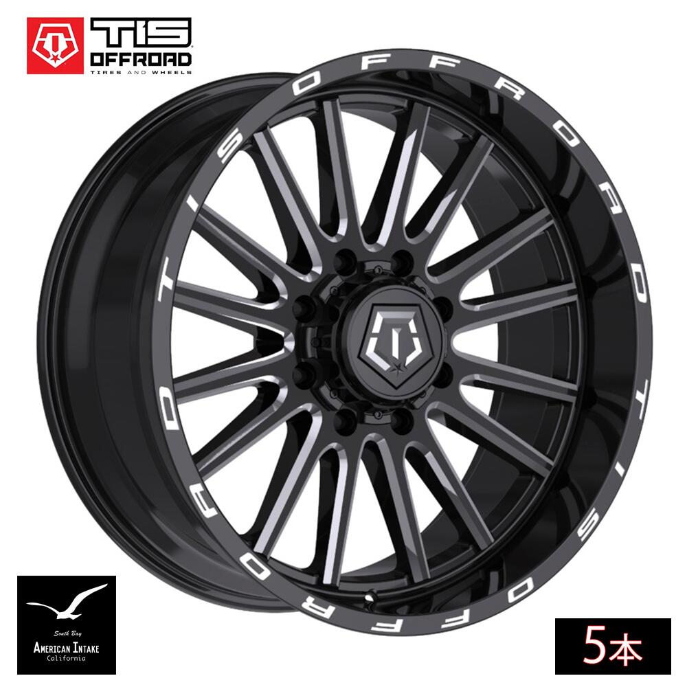 TIS Offroad Wheels TIS オフロード ホイール 567BM | GLOSS BLACK WITH CNC MILLED ACCENTS ( 5本 )