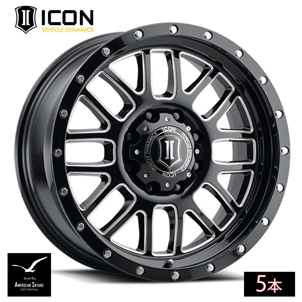 ICON VEHICLE DYNAMICS アイコン ビークル ダイナミクス Alpha | GLOSS BLACK / MILLED WINDOWS ( 5本 )