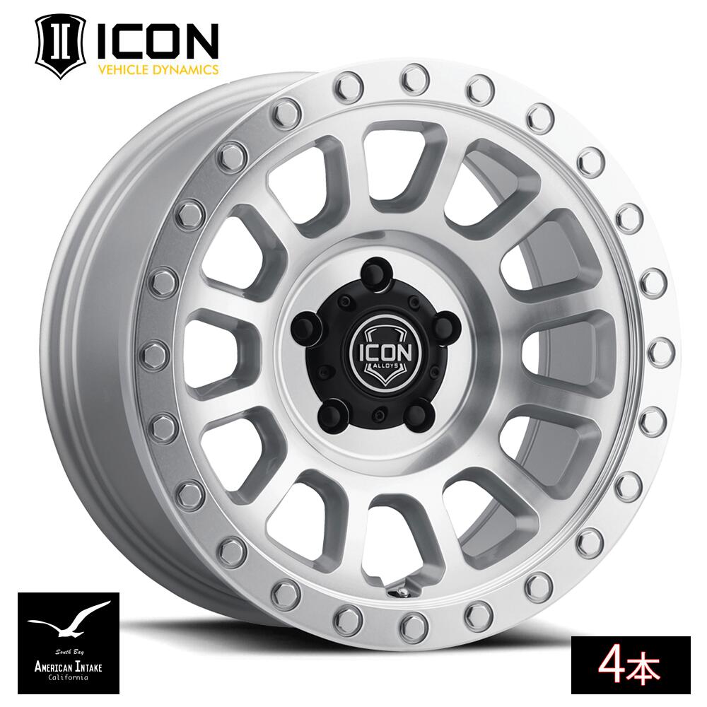 ICON VEHICLE DYNAMICS アイコン ビークル ダイナミクス Hulse | Silver Machined ( 4本 )