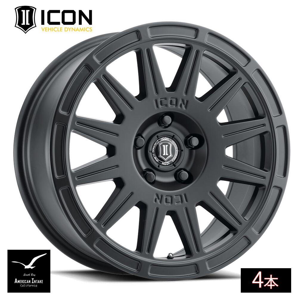 ICON VEHICLE DYNAMICS アイコン ビークル ダイナミクス Ricochet | SATIN BLACK ( 4本 )