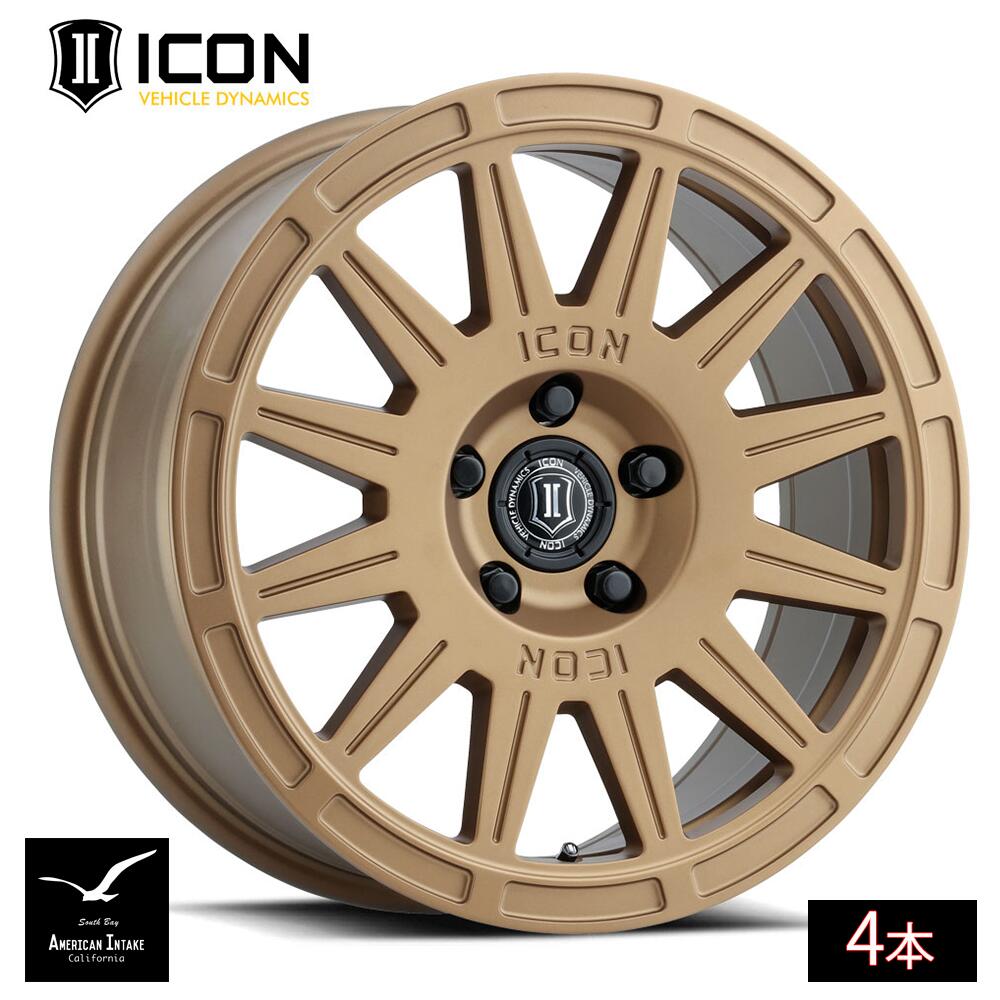 ICON VEHICLE DYNAMICS アイコン ビークル ダイナミクス Ricochet | SATIN GOLD ( 4本 )