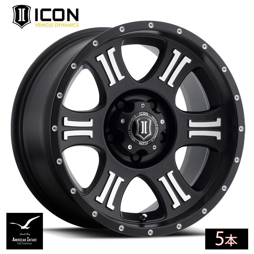 ICON VEHICLE DYNAMICS アイコン ビークル ダイナミクス Shield | SATIN BLACK/MACHINED ( 5本 )
