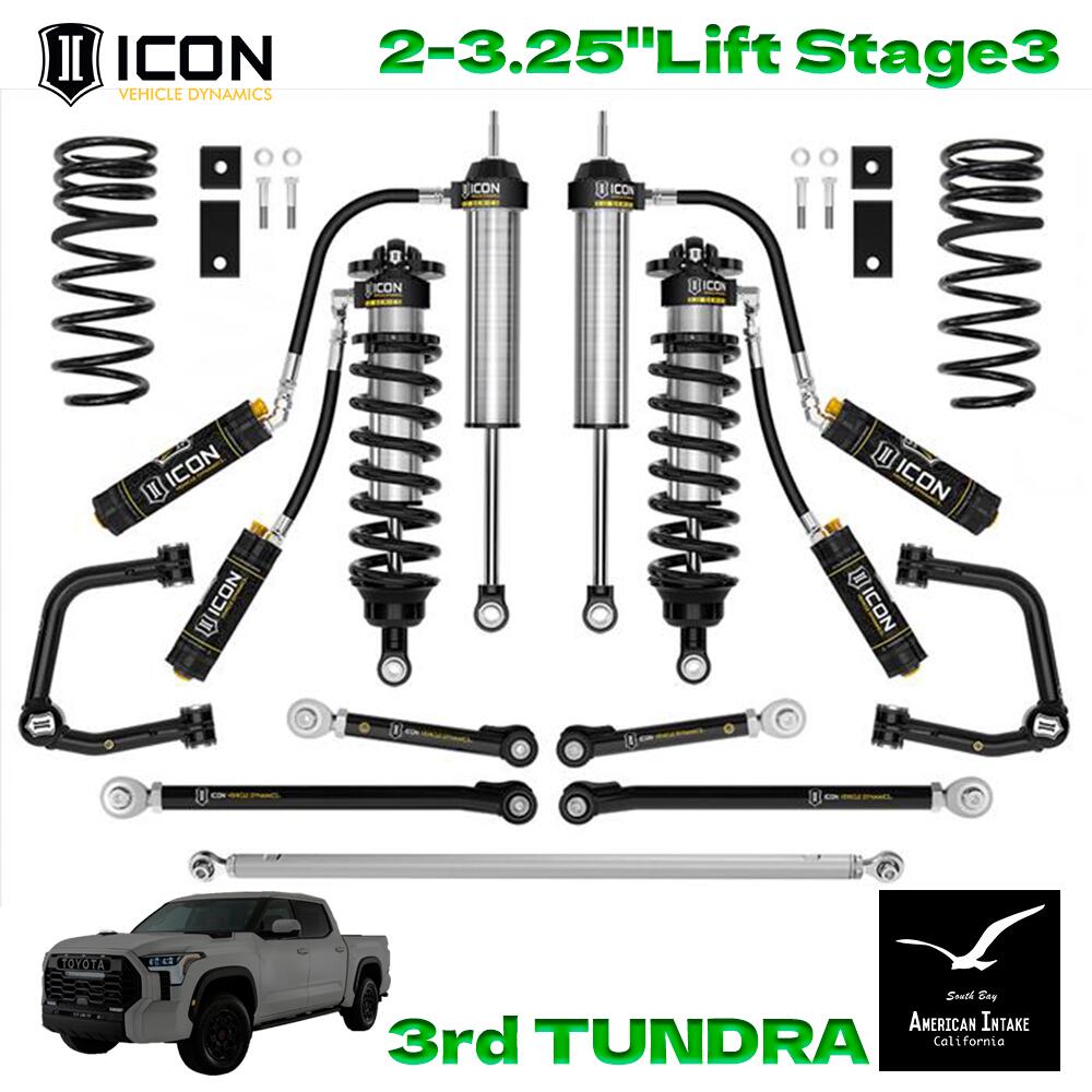 ICON VEHICLE DINAMICS 3rdタンドラ リフトキット｜2-3.25