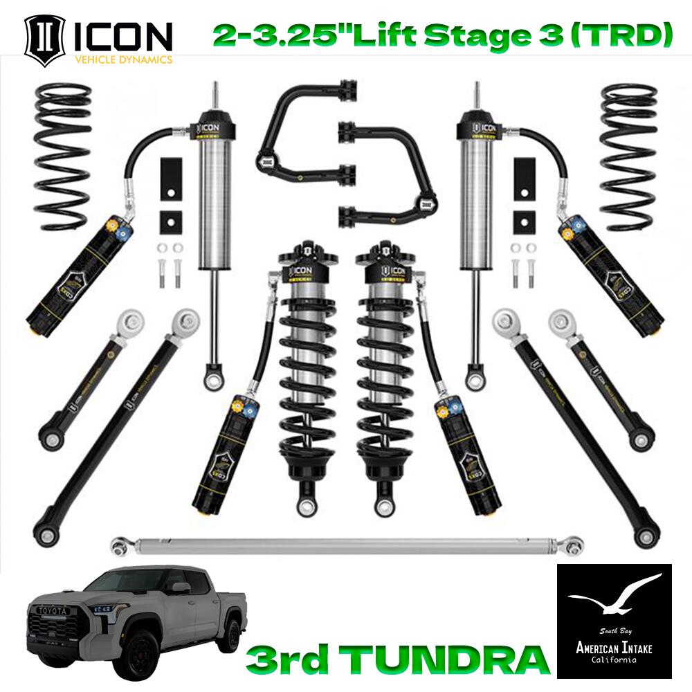 ICON VEHICLE DINAMICS 3rdタンドラ リフトキット｜2-3.25