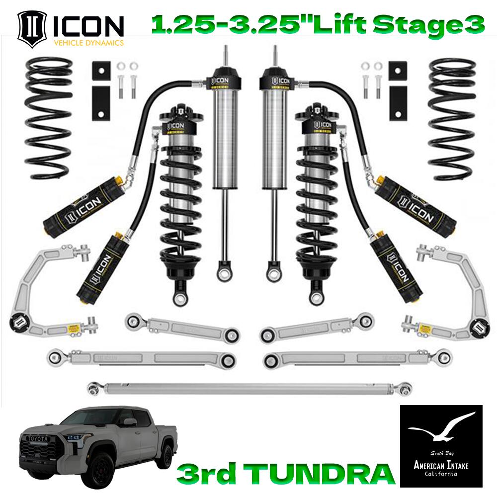 ICON VEHICLE DINAMICS 3rdタンドラ リフトキット｜1.25-3.25