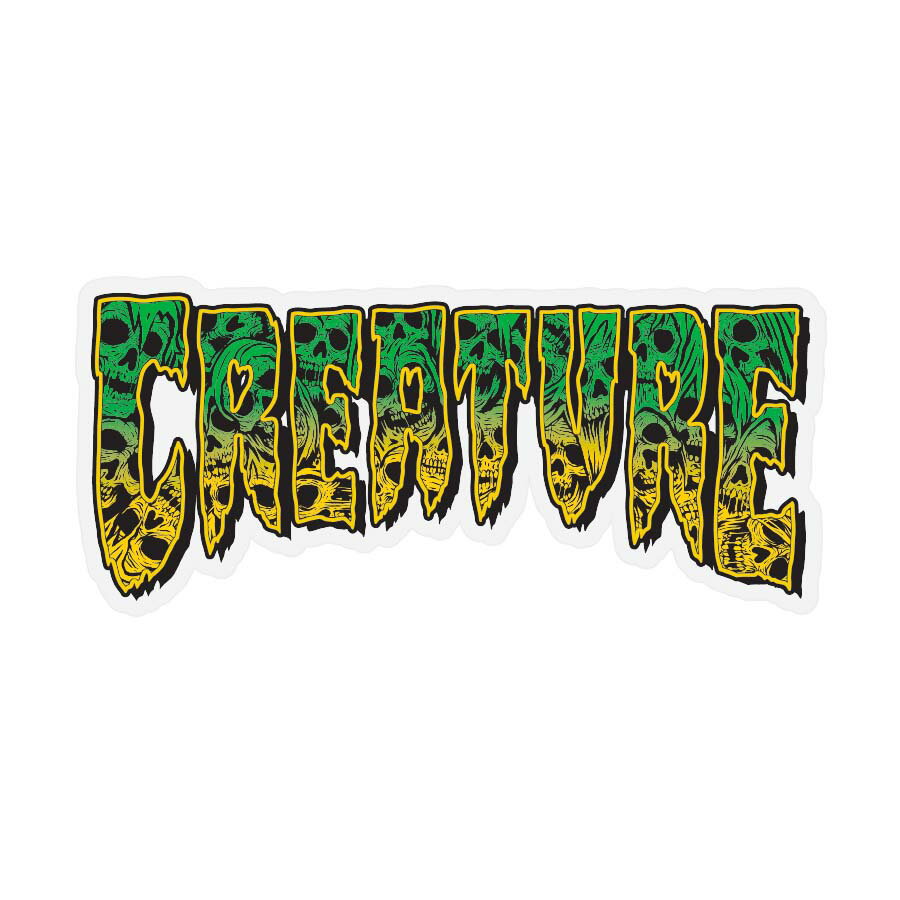 CREATURE ꡼㡼6.25in x 2.83in CATACOMB STICKERǥ ƥå  ȥܡ ܡ ȥ꡼ sk8 skateboard