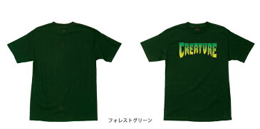 【CREATURE クリーチャー】LOGO S/S T SHIRT MENSTシャツ ロゴ 半袖 メンズ スケーター ストリート ファッション スケートボード スケボー sk8 skateboard【19HD】(CP)