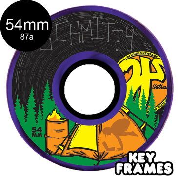 【OJ WHEELS オージェイウィール】54mm CAMP SCHMITTY KEYFRAME 87A WHEELSソフトウィール クルーザー スケートボード スケボー sk8 skateboard【1807】