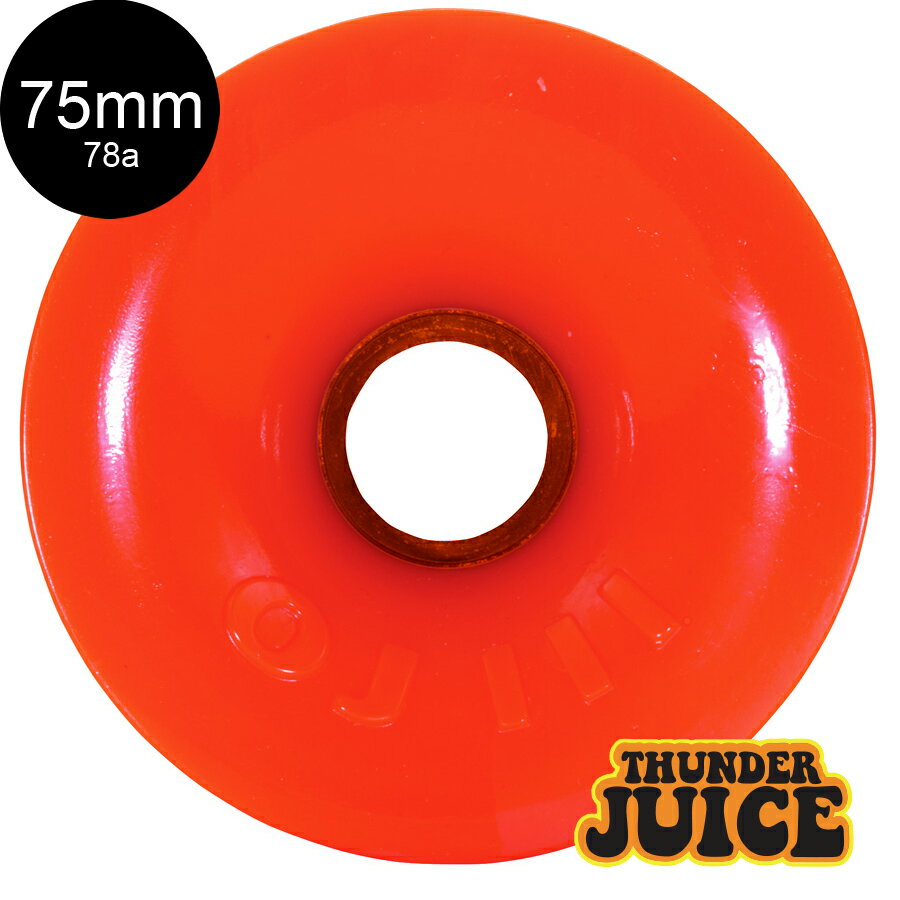 OJ WHEELS 75mm THUNDER JUICE 78A WHEELS ORANGEեȥ(4ĥå)롼 塼  ȥܡ ܡ sk8 skateboard  顼  Ť ®2109