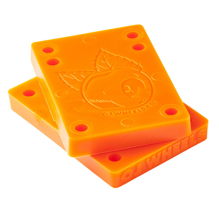 OJ WHEELS オージェイウィール3/8inch JUICE CUBES RISERS ORANGEライザーパッド 2枚入り クルーザー ソフトウィール…