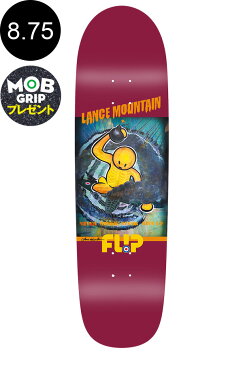 【FLIP フリップ】8.75in x 31.88in MOUNTAIN DOUGHBOY BLACKOUT BURGUNDY PRO DECKデッキ ランス・マウンテン スケートボード スケボー ストリート sk8 skateboardデッキテーププレゼント！【1911】