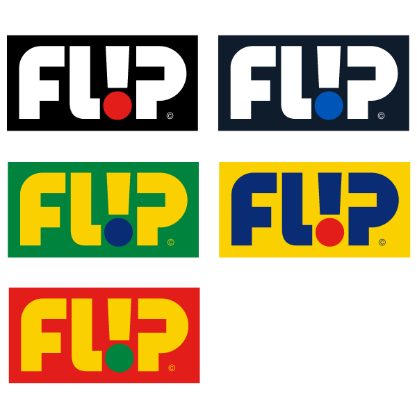 FLIP フリップODYSSEY LOGO DECAL 4inchステッカー デカール 4インチ 1枚 グリーン イエロー レッド ネイビー ブラック スケボー スケートボード スケボー sk8 skateboard