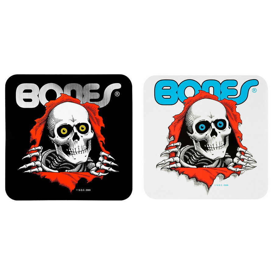 POWELL PERALTA パウエル ペラルタ5in RIPPER BUMPER STICKER BLACK WHITEステッカー ブラック ホワイト デカール リッパー ボーンズ オールドスクール シール スケートボード スケボー sk8 skateboard