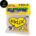 KRUX クラックスKROME 1 PHILLIPS HARDWARE PK/9 GOLDプラスビス ゴールド 1 (1インチ) スケートボード スケボー sk8 skateboard【2010】